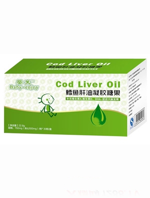 嬰芙鱈魚肝油凝膠糖果