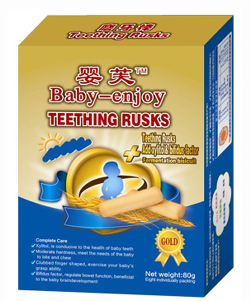 嬰芙金裝木糖醇+雙歧因子磨牙棒80g