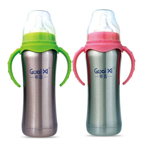 復(fù)件 乖喜寬口徑有耳自動保溫奶瓶220ML G3049