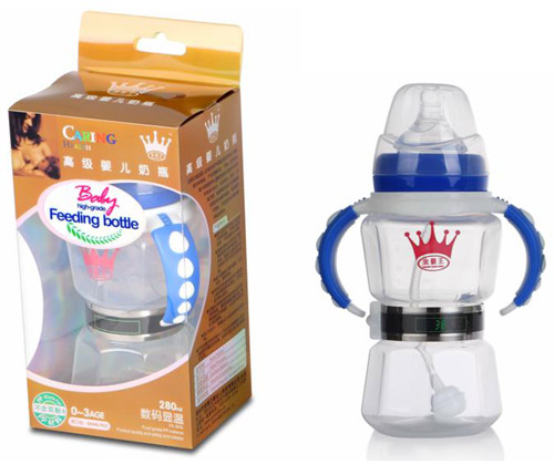 金嬰王寬口280ML藍(lán)色奶瓶