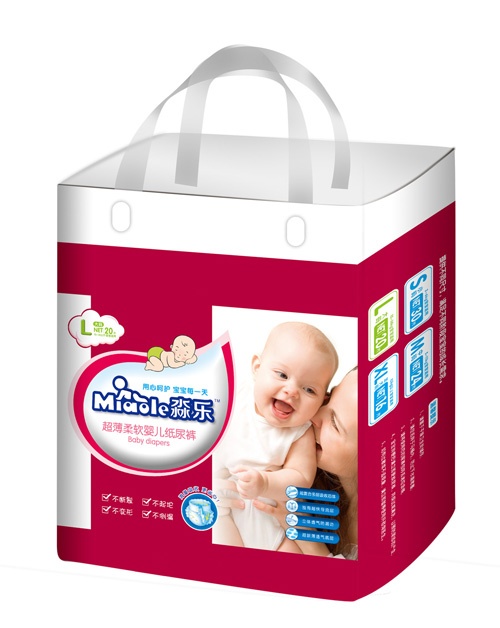 淼樂超薄柔軟嬰兒紙尿褲L號