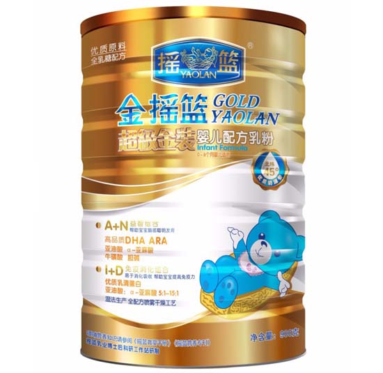 金搖籃超級(jí)金裝嬰兒配方乳粉1段聽(tīng)裝