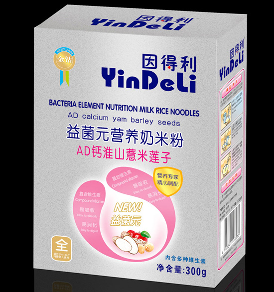 因得利AD鈣淮山薏米蓮子益菌元奶米粉盒裝