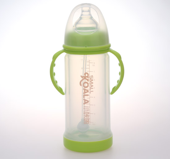 小咔啦寬口徑防爆玻璃奶瓶240ml綠色