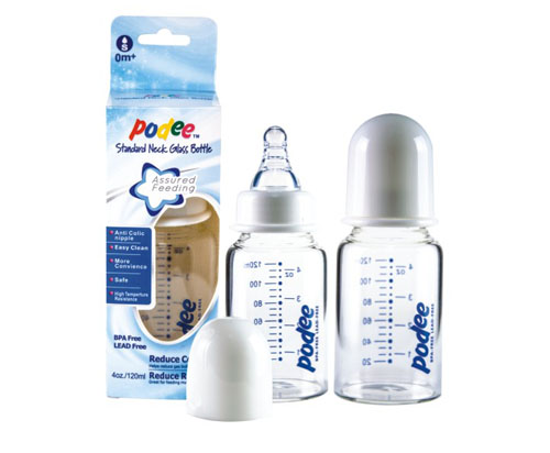 PODEE標口晶鉆玻璃奶瓶(單只裝)S孔