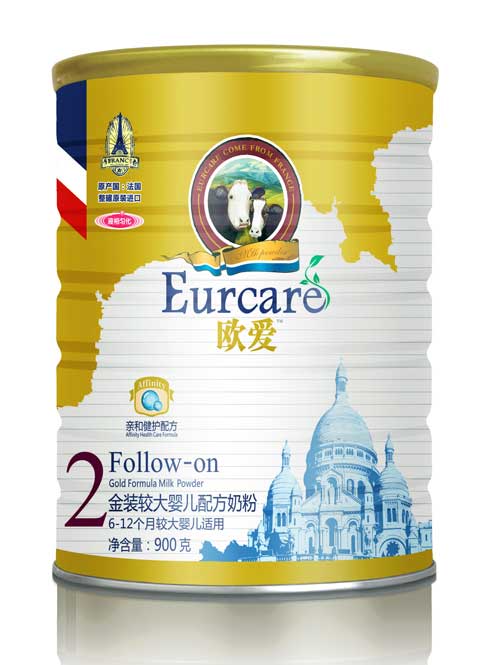 歐愛原裝進口金裝幼兒配方奶粉2段