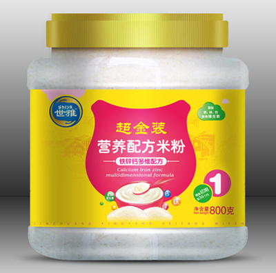 世雅超金裝鐵鋅鈣多維營(yíng)養(yǎng)米粉