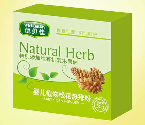 優(yōu)貝佳嬰幼兒植物松花熱痱粉