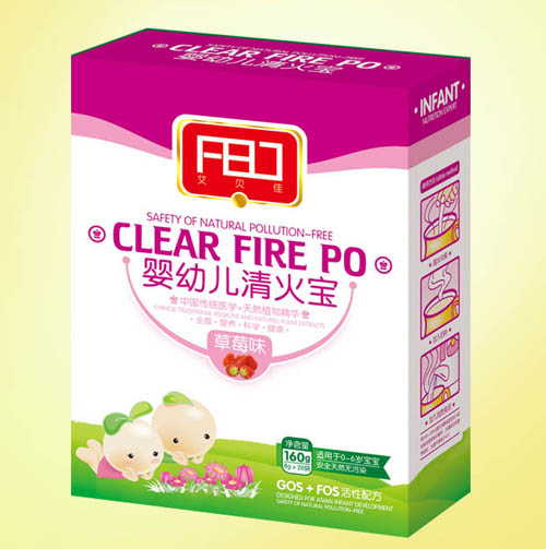 艾貝佳嬰幼兒清火寶草莓味