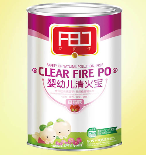 艾貝佳嬰幼兒清火寶草莓味聽裝