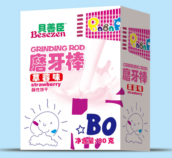 貝善臣磨牙棒草莓味