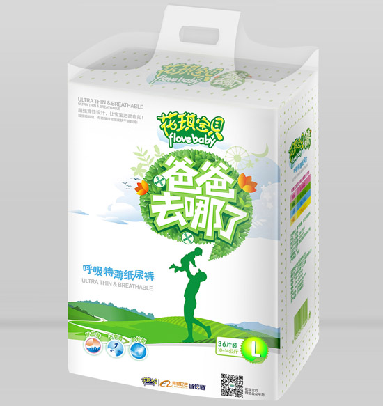 花琪寶貝呼吸特薄嬰兒紙尿褲L碼