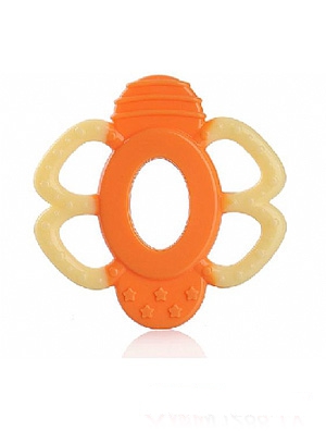 媽貝樂黃橙花型牙膠