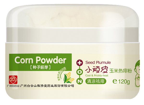敬修堂小頑皮清涼祛痱玉米熱痱粉