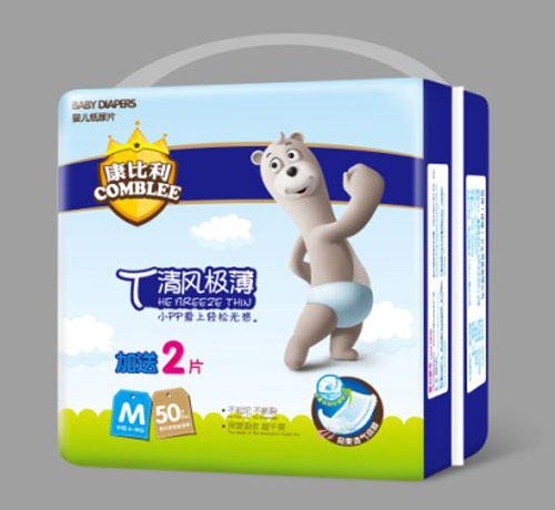 康比利T清風(fēng)極薄嬰兒紙尿片M碼50片+2片