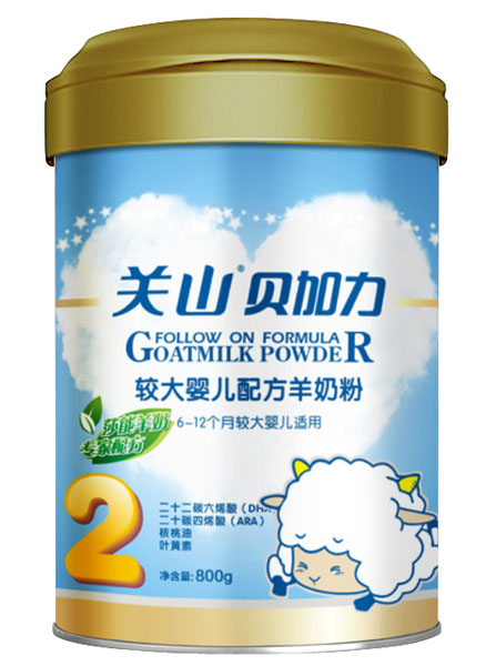 貝加力普裝較大嬰兒配方羊奶粉2段800g