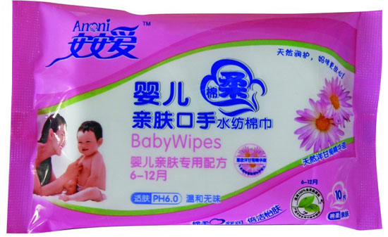 安安愛(ài)兒親膚口手水紡棉巾10片