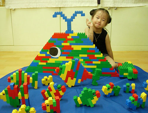 樂高金魚積木玩具