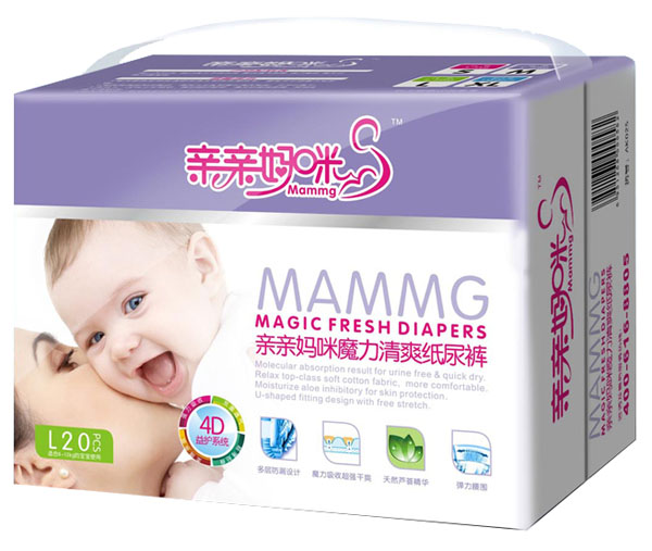 親親媽咪魔力清爽中包裝紙尿褲L20片