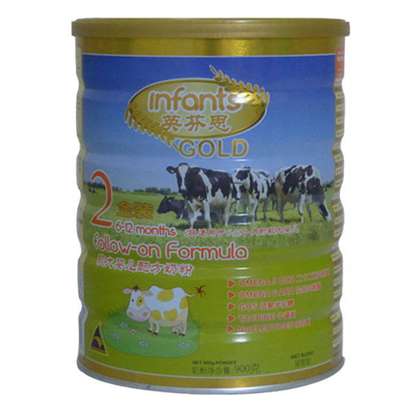 英芬思金裝較大嬰兒配方奶粉2段