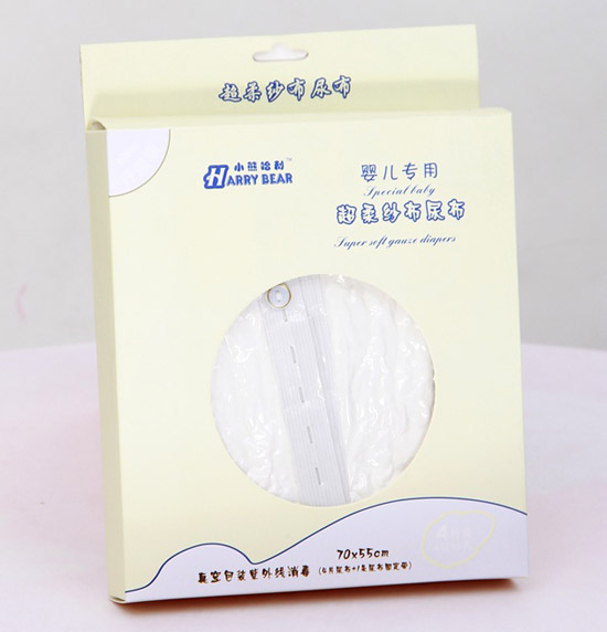 小熊哈利嬰兒專用超柔紗布尿布4層