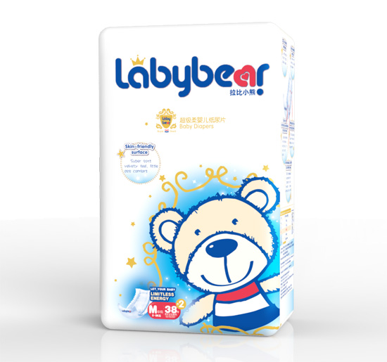 拉比小熊超級柔嬰兒紙尿片M38