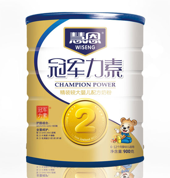 冠軍力素精裝較大嬰兒配方奶粉(罐裝900克)