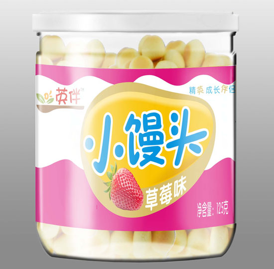 英伴草莓味小饅頭