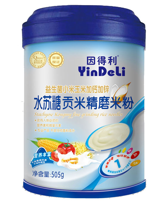 因得利水蘇糖貢米精磨米粉505克