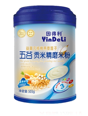 因得利五谷貢米精磨米粉505克