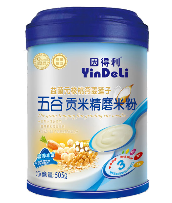 因得利五谷貢米精磨米粉505克