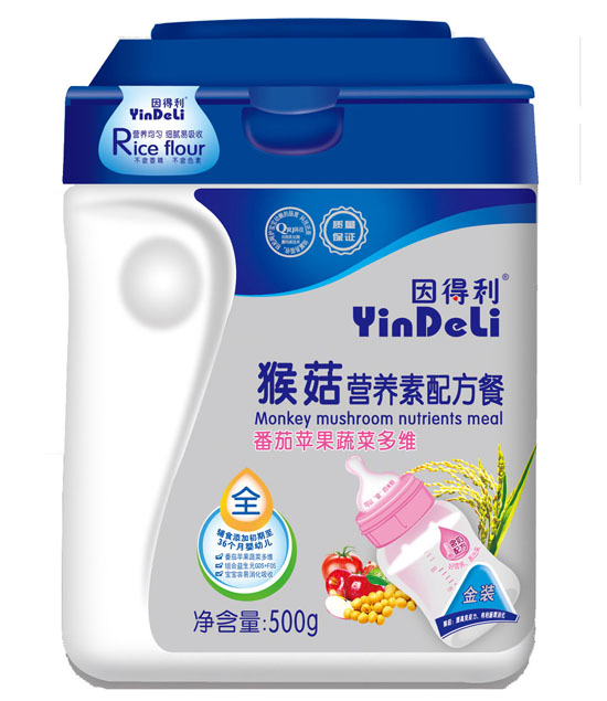 因得利益猴菇營養(yǎng)素配方餐500克