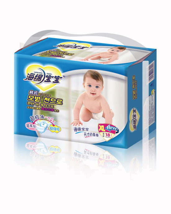 海綿寶寶綿綿吸嬰兒紙尿褲XL加大碼