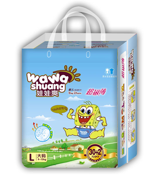 娃娃爽超極薄嬰兒紙尿片L碼32片