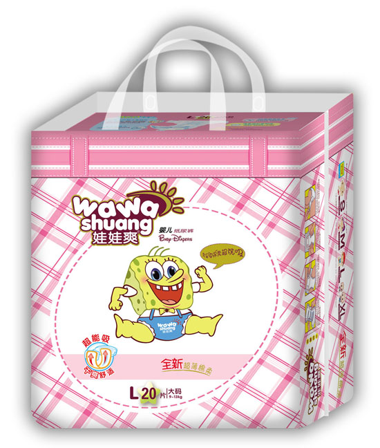 娃娃爽棉柔紙尿褲L碼20片小包