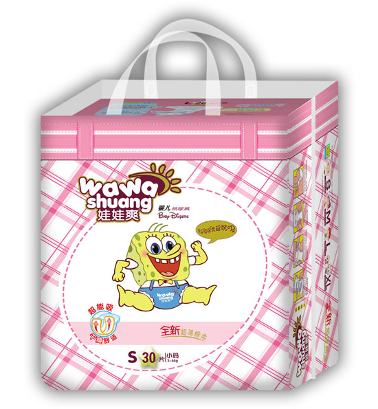 娃娃爽棉柔紙尿褲S碼30片小包