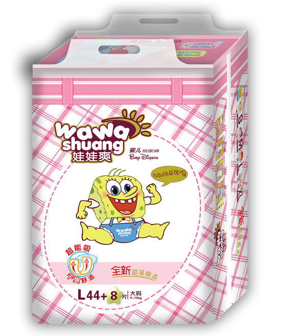娃娃爽棉柔紙尿褲L碼52片大包