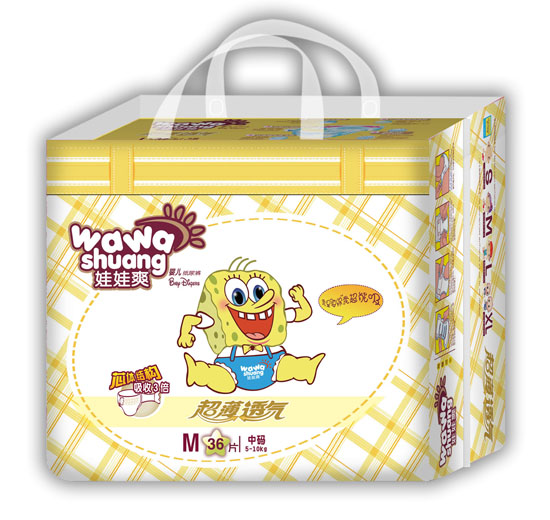 娃娃爽超薄嬰兒紙尿褲M碼36片小包