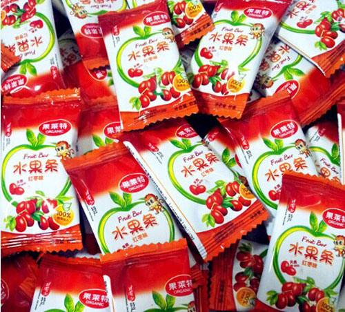 果萊特散裝紅棗味水果條