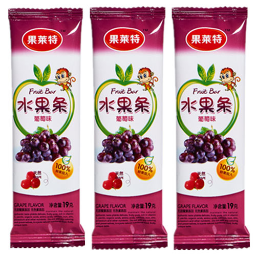 果萊特散裝葡萄味嬰兒水果條
