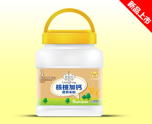 愛(ài)茵坊860g營(yíng)養(yǎng)米粉桶裝核桃加鈣