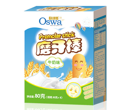 歐詩(shī)娃牛奶味磨牙棒盒裝