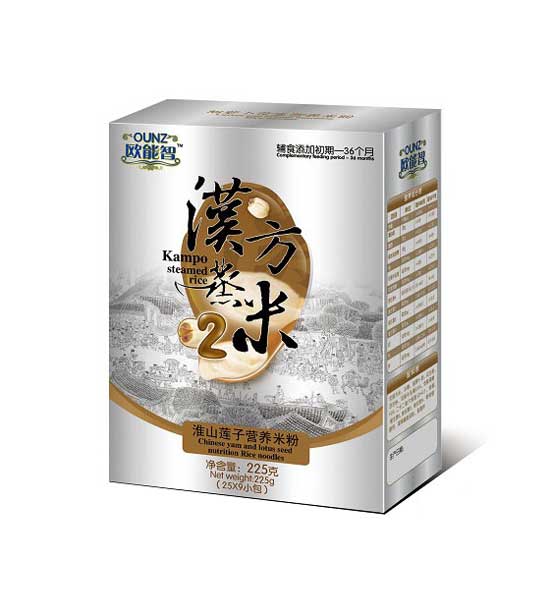 歐能智盒裝2段漢方蒸米淮山蓮子營(yíng)養(yǎng)米粉