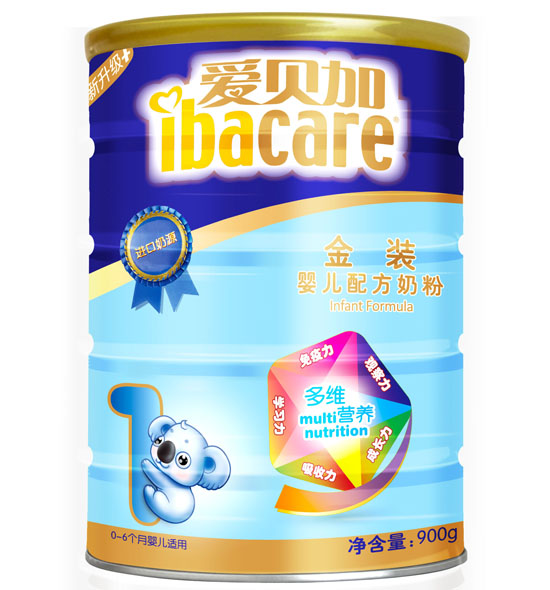 愛貝加金裝嬰兒配方奶粉罐裝1段
