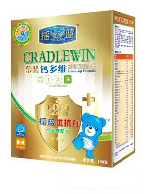 搖籃金裝鈣多維較大嬰兒配方乳粉盒裝