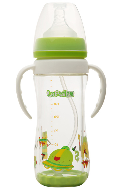 樂陪嬰兒奶瓶綠色