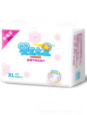 嬰王之星超薄干爽尿片L