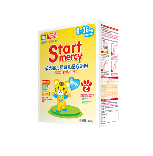 啟澤標(biāo)準(zhǔn)裝嬰幼兒配方奶粉普盒2段(盒)