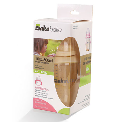 巴卡巴卡寬口徑專業(yè)型PPSU哺乳瓶300ml
