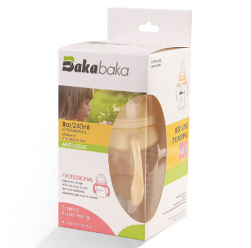 巴卡巴卡寬口徑專業(yè)型PP哺乳瓶300ml